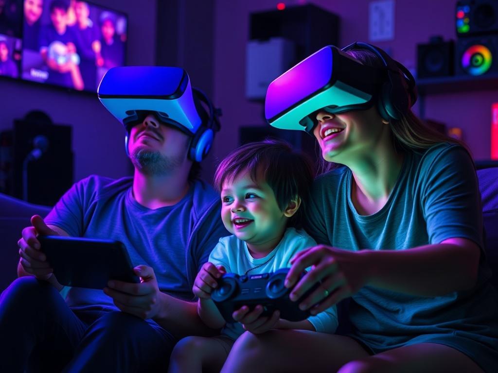 Семья и виртуальная реальность: Влияние игр и технологий.