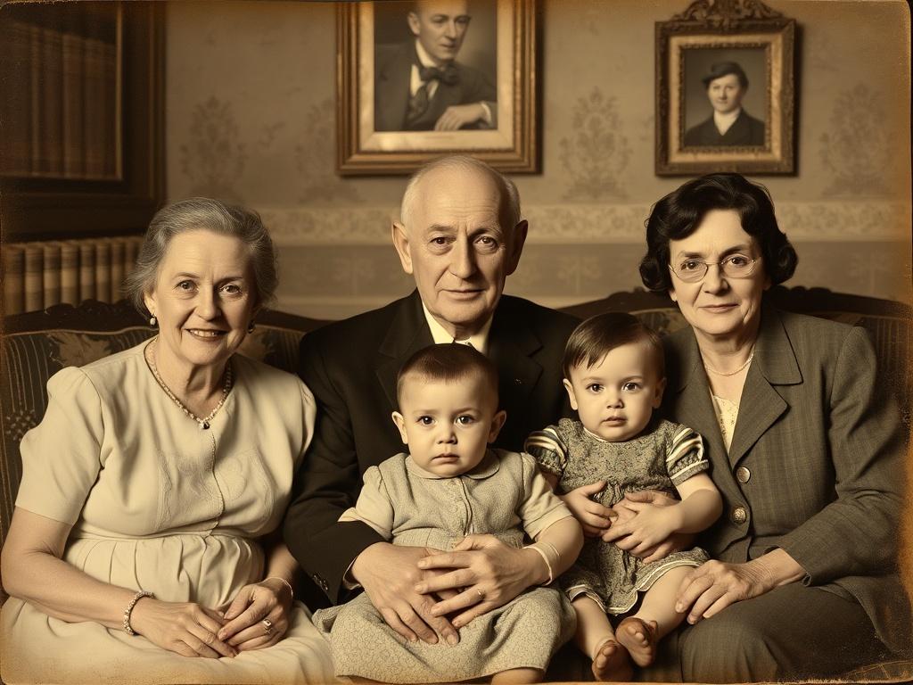 Семейные фотографии: Хранители воспоминаний и истории.