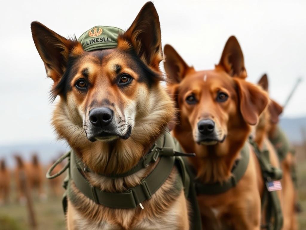 Собаки в армии: Верные помощники и защитники родины